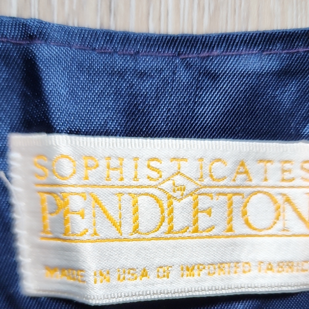 NWT Vintage Women Pendleton Sophisticated Baroque Patterned Eqestrian Vest Sz 16 - Picture 5 of 9